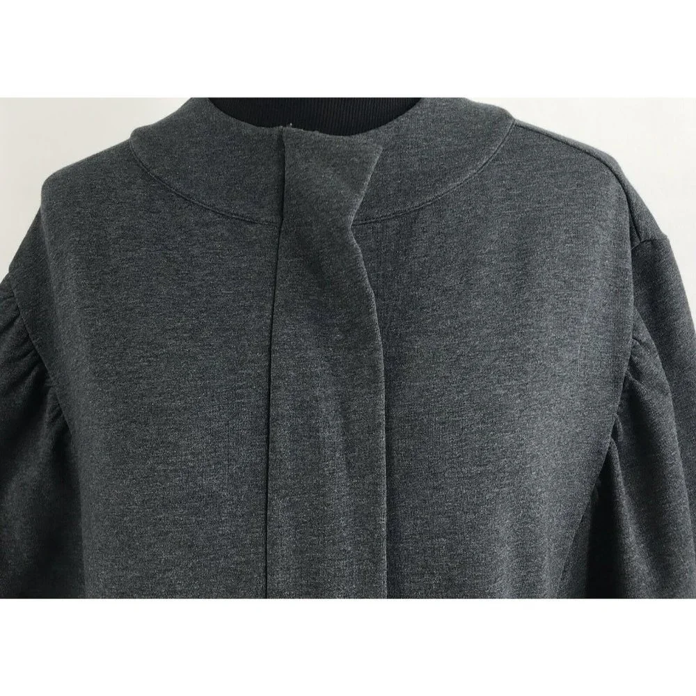Lilla P Cape Womens Large L Charcoal Gray Pockets‎ Jacket